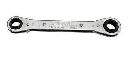 Britool Metric Latch-On Flat Ratcheting Ring Spanner Range