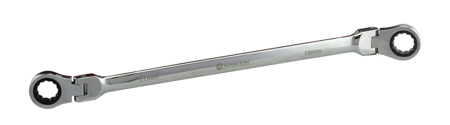 Extra Long Flexi Ratchet Ring Spanner / Wrench Range From Britool Hallmark V3
