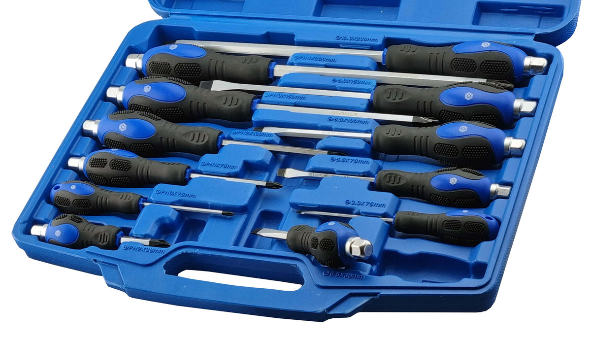 35pc Ratchet Screwdriver and Bit Set + FREE 12pc Screwdriver Set
