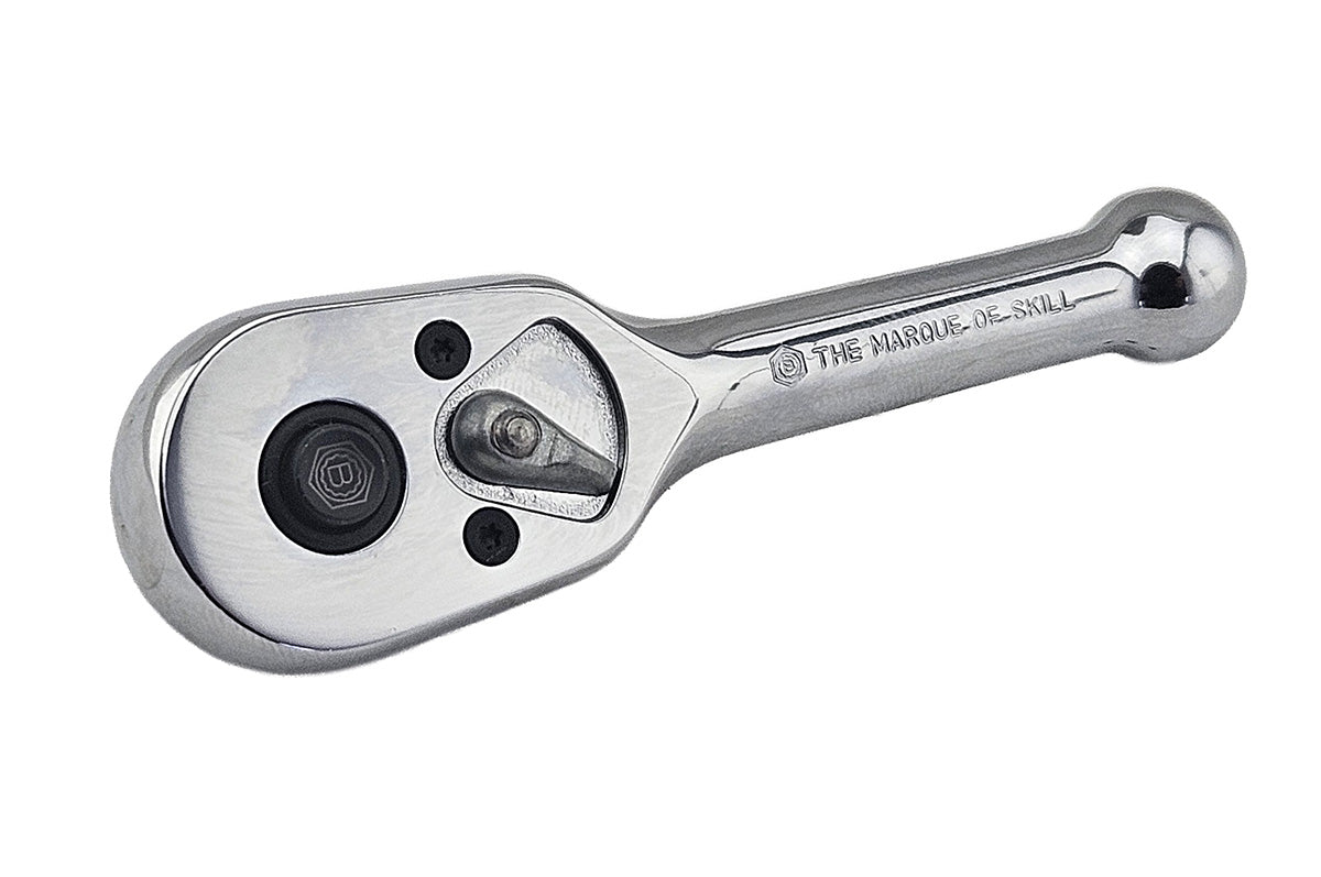 Britool Hallmark Stubby Pear-Hear Ratchet Wrench - 1/4" Drive