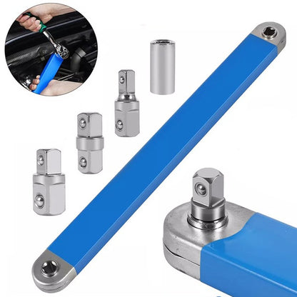 15" Ratchet Extension Bar with Socket Adaptors