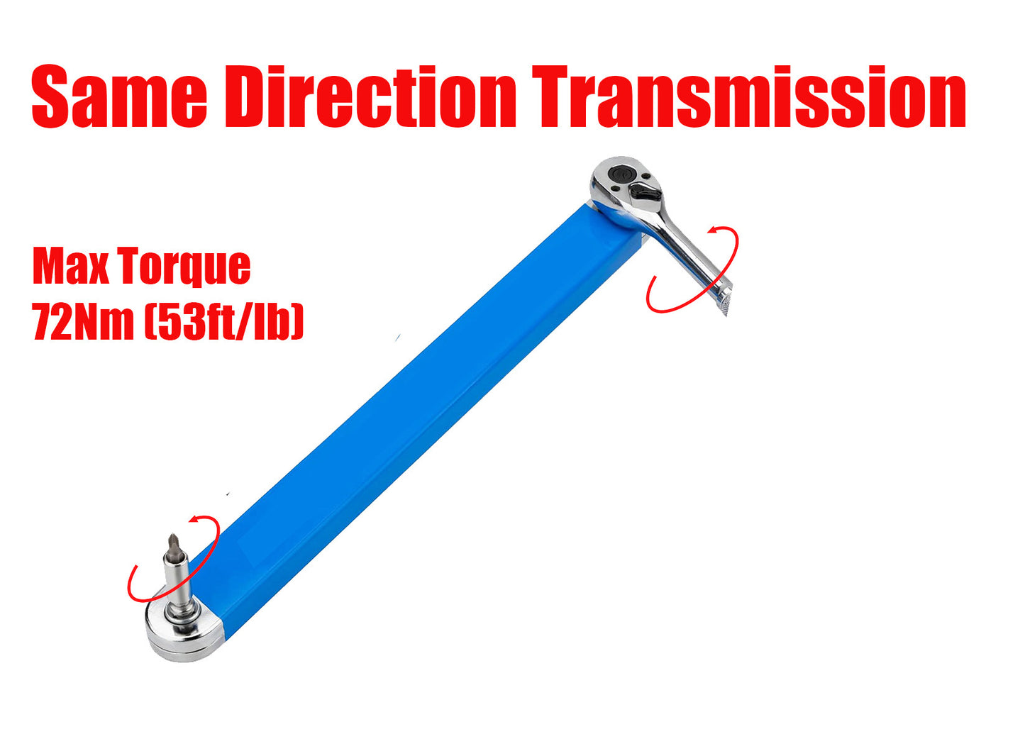 15" Ratchet Extension Bar with Socket Adaptors