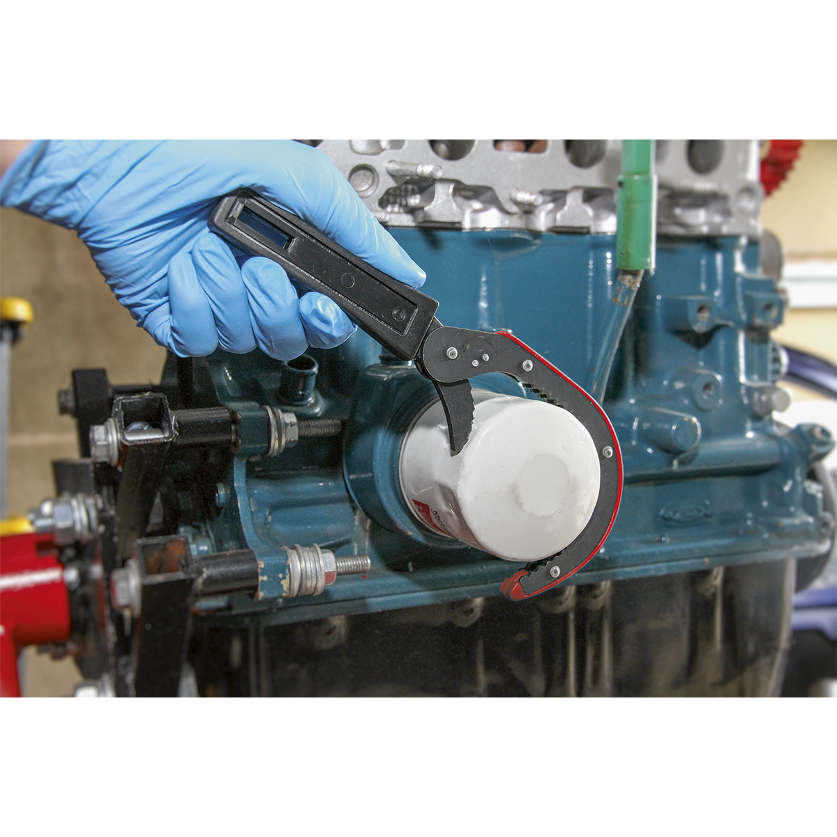 Chain Oil Filter Wrench (Ø60–160mm capacity) + FREE Quick Action Oil Filter Wrench