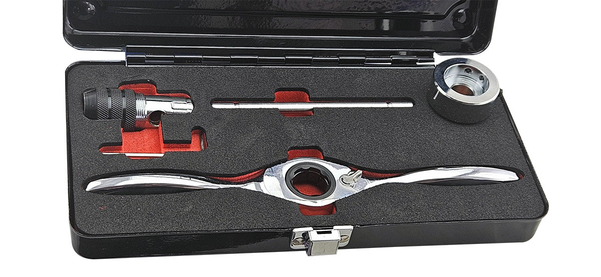 Bi-Directional Ratchet Tap & Die Holder Set