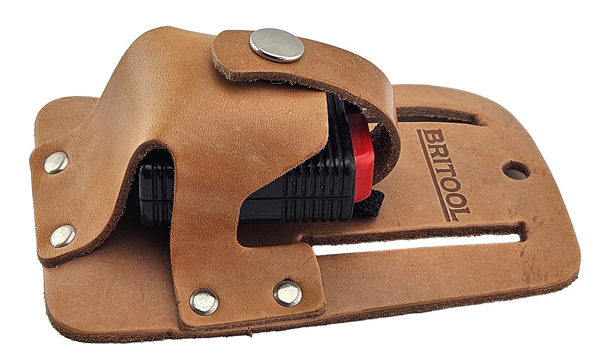 Britool Leather Belt Loop Tape Measure Holder – Heavy Duty Vintage Tool Belt Accessory