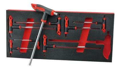 T-Bar Hex Key Set 2-10mm & Torx Set T10-T50 - Britool Hallmark