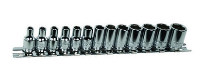 1/4" Drive Metric Standard & Deep Hexagon (6-Point) Socket Sets 4mm-14mm
