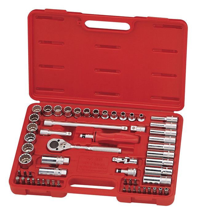 *SAVE 40%* 59PC 3/8" DRIVE SOCKET SET, RATCHET AND ACCESSORIES FROM GENIUS TOOLS