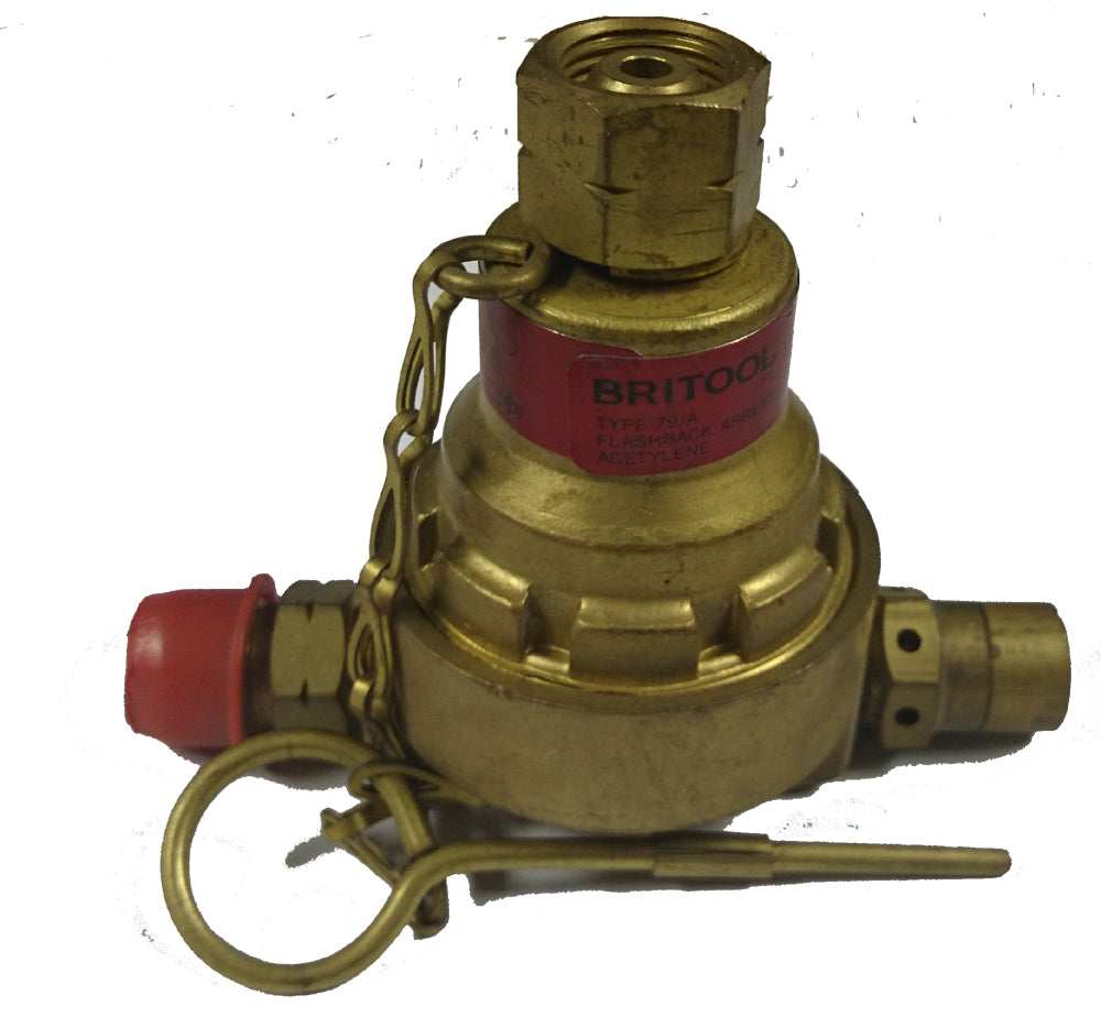 **CLEARANCE** BRITOOL FLASHBACK ARRESTOR FOR ACETYLENE. RESETTABLE TYPE