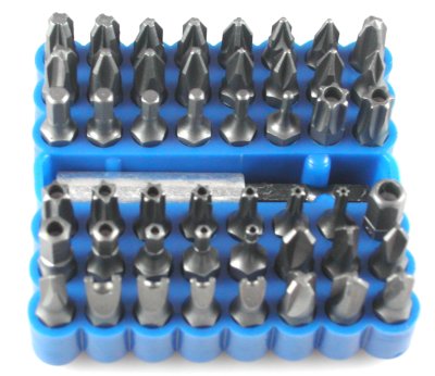 49PC MULTI-PURPOSE SCREWDRIVER BIT SET IN RUBBERISED STORAGE CASE ...