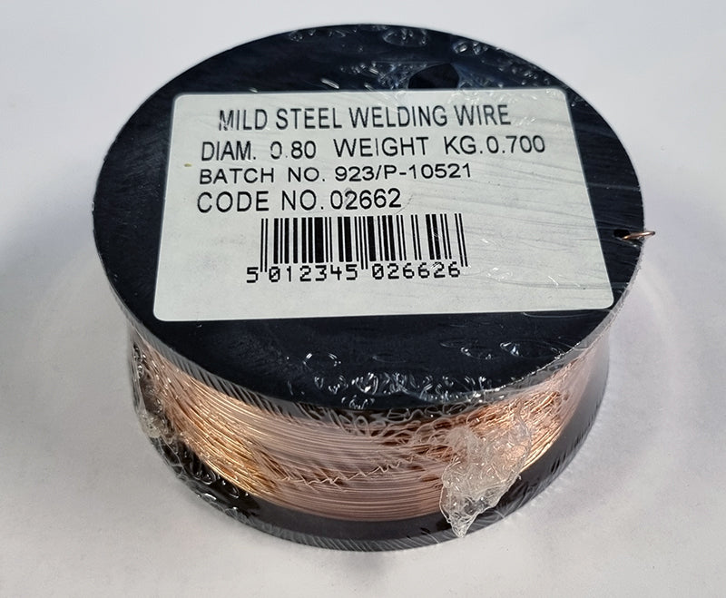 MILD STEEL WELDING WIRE DIAM. 0.8, WEIGHT 0.7KG