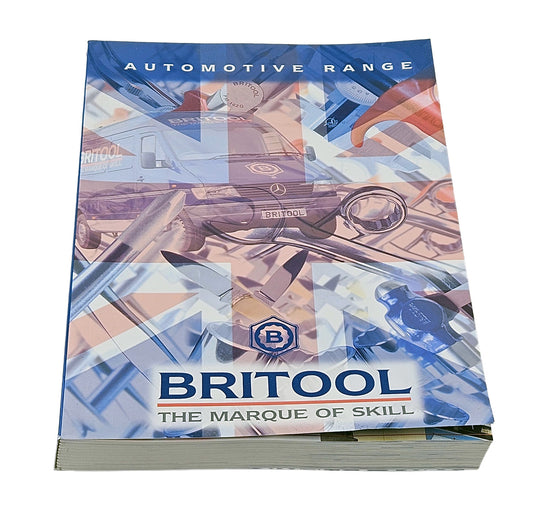 Britool automotive tool catalog from the 1990's with brand logo and text on a white background
