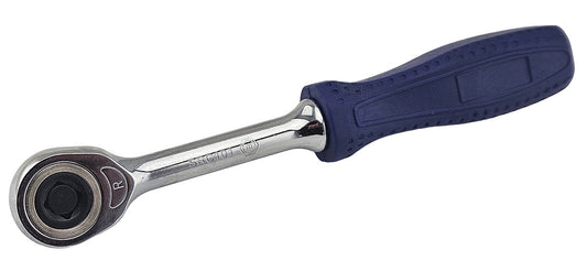 1/4" drive hand ratchet with blue handle