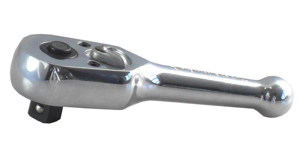 A small Britool compact hand ratchet for 3/8" square drive sockets.