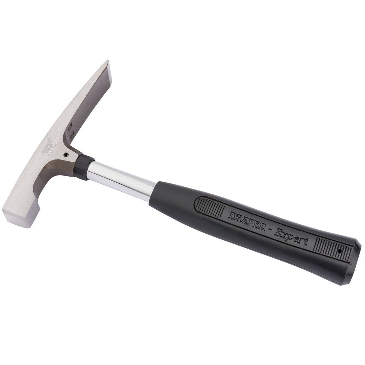 BRICKLAYER'S HAMMER WITH TUBULAR STEEL SHAFT, 450G