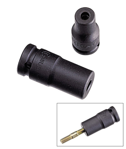 3/8" DRIVE IMPACT M8 x 1.25MM STUB BOLT SOCKET FROM GENIUS TOOLS