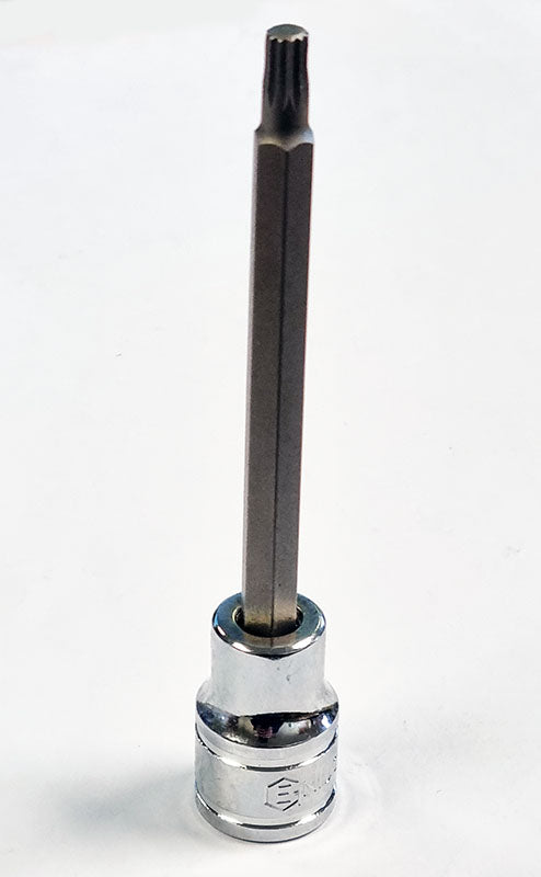 3/8" DRIVE M4 SPLINE / XZN BIT SOCKET - 110MML FROM GENIUS TOOL5