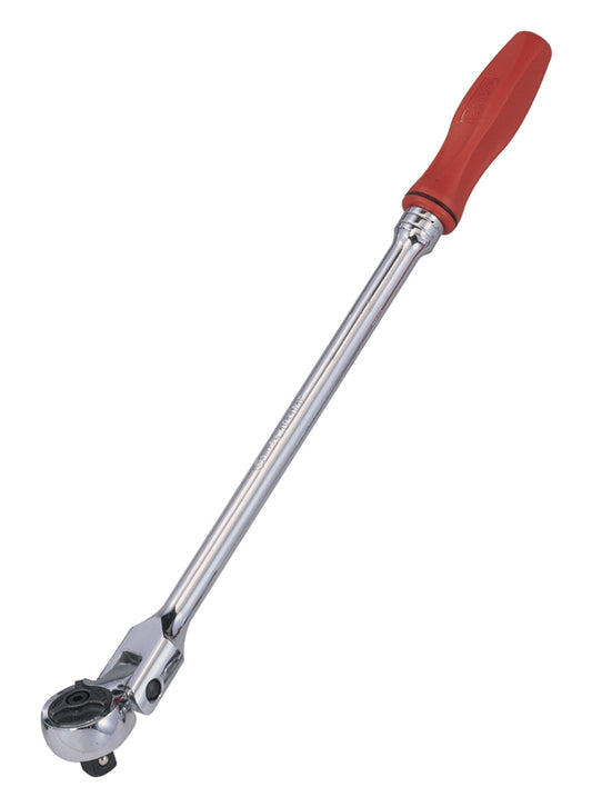 1/2" SQ. DR. EXTRA LONG RATCHET WITH FLEX HEAD RATCHET, 650MML FROM GENIUS TOOLS