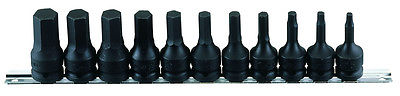 11 PIECE 1/2"SD IMPACT HEXAGON BIT SOCKET DRIVER SET - GENIUS TOOLS TH-411M