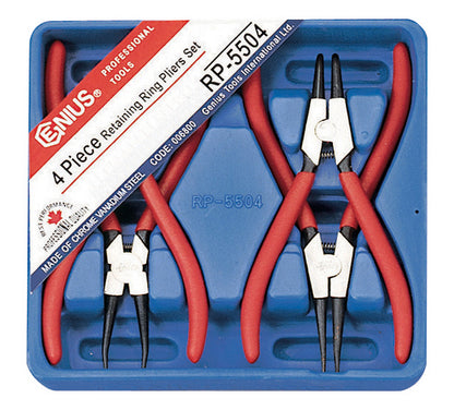 CIRCLIP PLIERS SET 4 PIECE FROM GENIUS TOOLS RP-5504