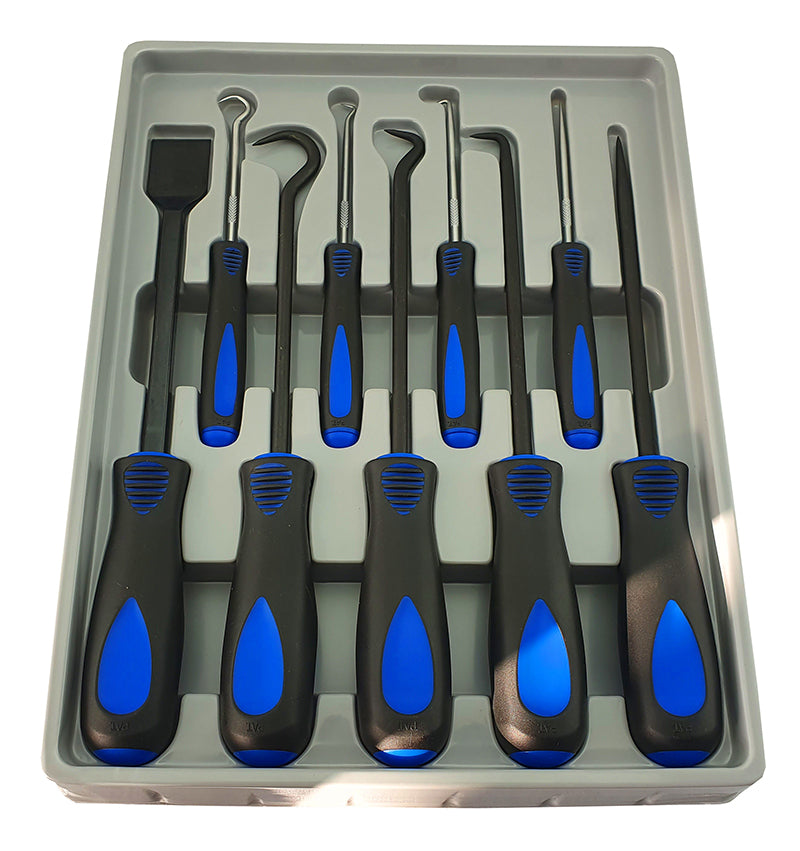 9 PIECE HEAVY DUTY HOOK & PICK SET WITH SCRAPER FROM BRITOOL HALLMARK