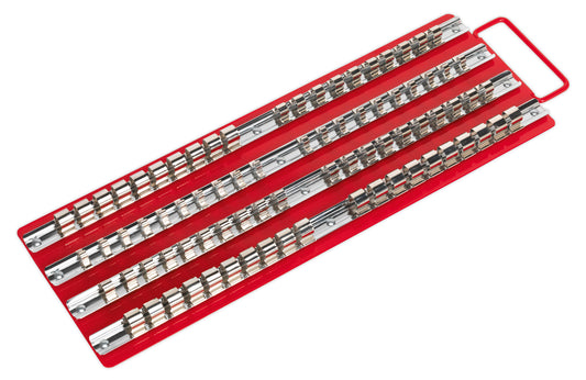 SOCKET TRAY RACK FOR 1/4, 3/8 AND 1/2" SOCKETS, 80 PIECE FROM BRITOOL HALLMARK HMST80