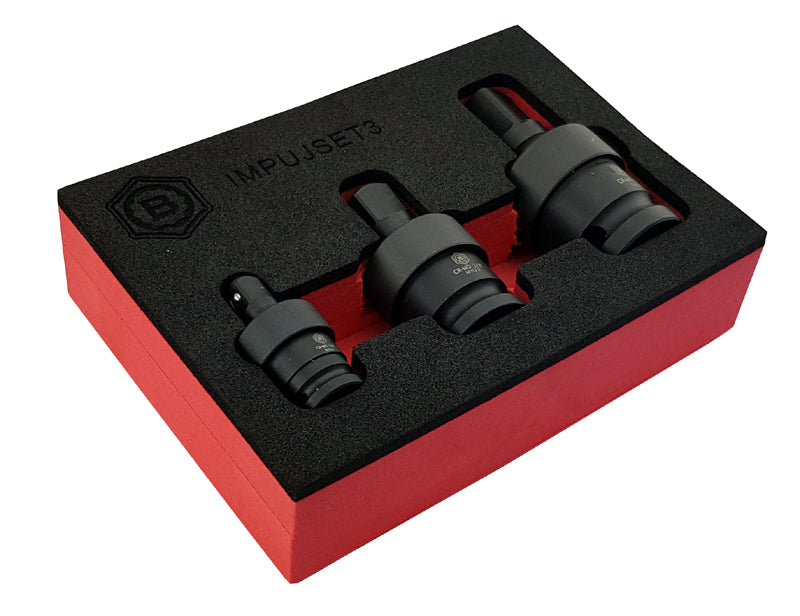 3PC IMPACT UNIVERSAL JOINT, UJ SOCKET SET FROM BRITOOL HALLMARK