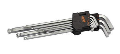 9Pc Extra-Long Ball-End Allen / Hex Key Set From Custor Tools