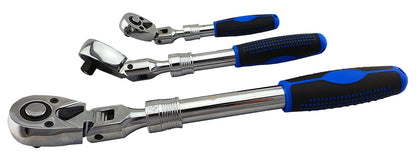 3PC EXTENDING RATCHET SET WITH FLEX-HEADS FROM BRITOOL HALLMARK