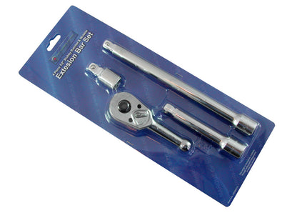 1/2" DRIVE STUBBY RATCHET & WOBBLE EXTENSION BAR SET FROM BRITOOL HALLMARK