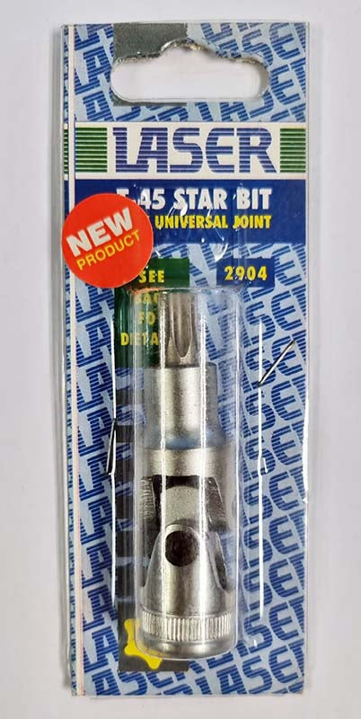 LASER TOOLS FLEXI UJ T45 TORX / STAR BIT SOCKET