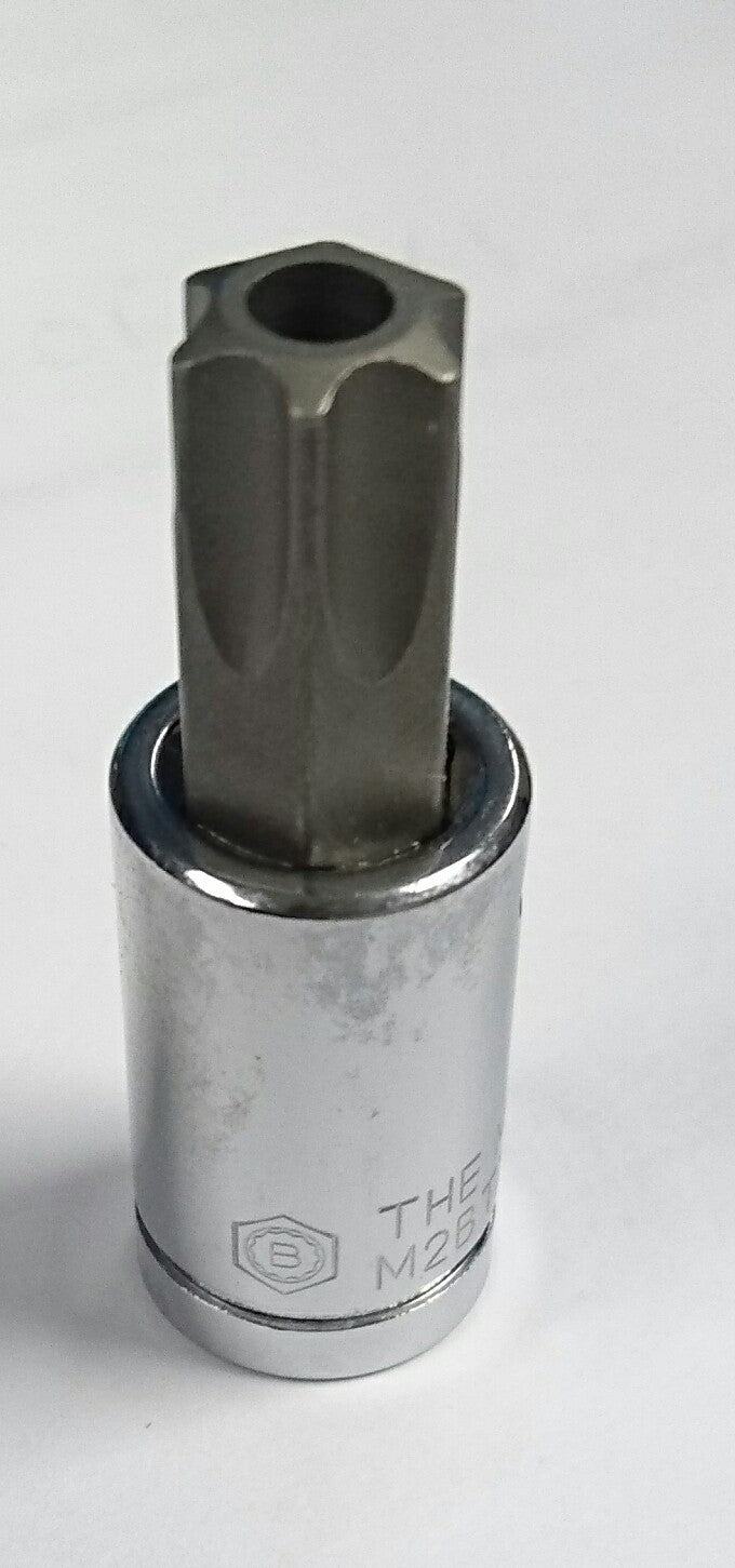 Tamperproof Torx Star Bit Socket Set 3/8" Dr Britool Hallmark M2Btxset12Tp