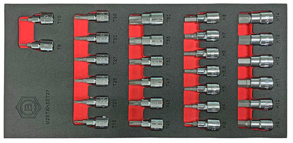 27PC 3/8" DR. TORX & HEX / ALLEN KEY BIT SOCKET SET FROM BRITOOL HALLMARK