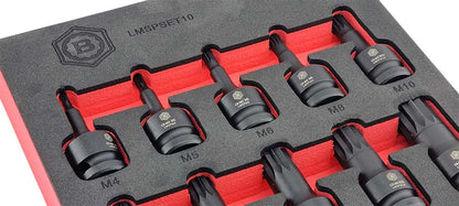 BRITOOL HALLMARK 3/8"SD  HEX / ALLEN KEY IMPACT DRIVER 11PC SET