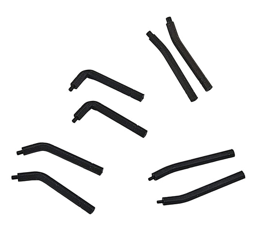 4 pairs of replacement tips suitable for PRTKI, PRTIN and PRTEX circlip pliers.