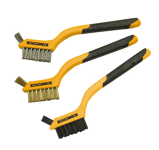 3 PIECE MINI WIRE BRUSH SET ROUGHNECK 52-005