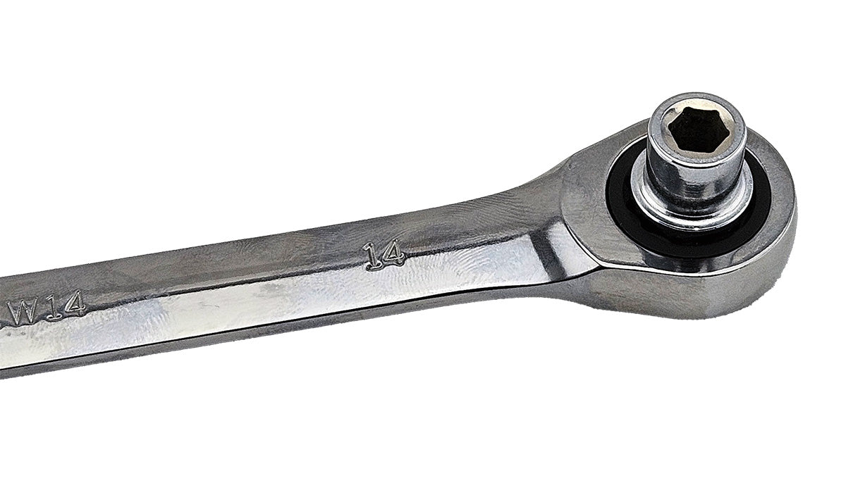 4pc Spanner 1/4", 3/8", 1/2" Sq Dr & Bit Adapter Set