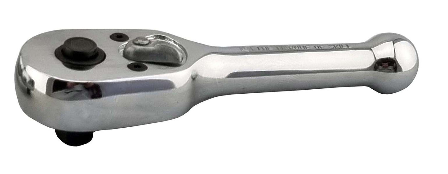 1/4" DRIVE STUBBY PEAR-HEAR RATCHET WRENCH FROM BRITOOL HALLMARK
