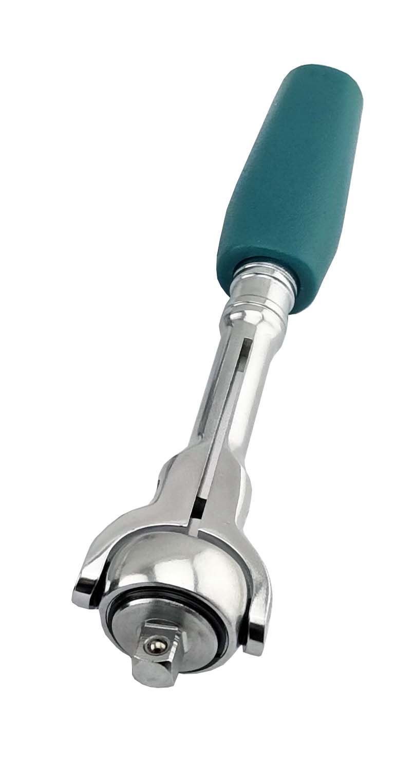 1/4" DRIVE SWIVEL HEAD RATCHET BRITOOL HALLMARK - GREEN HANDLE