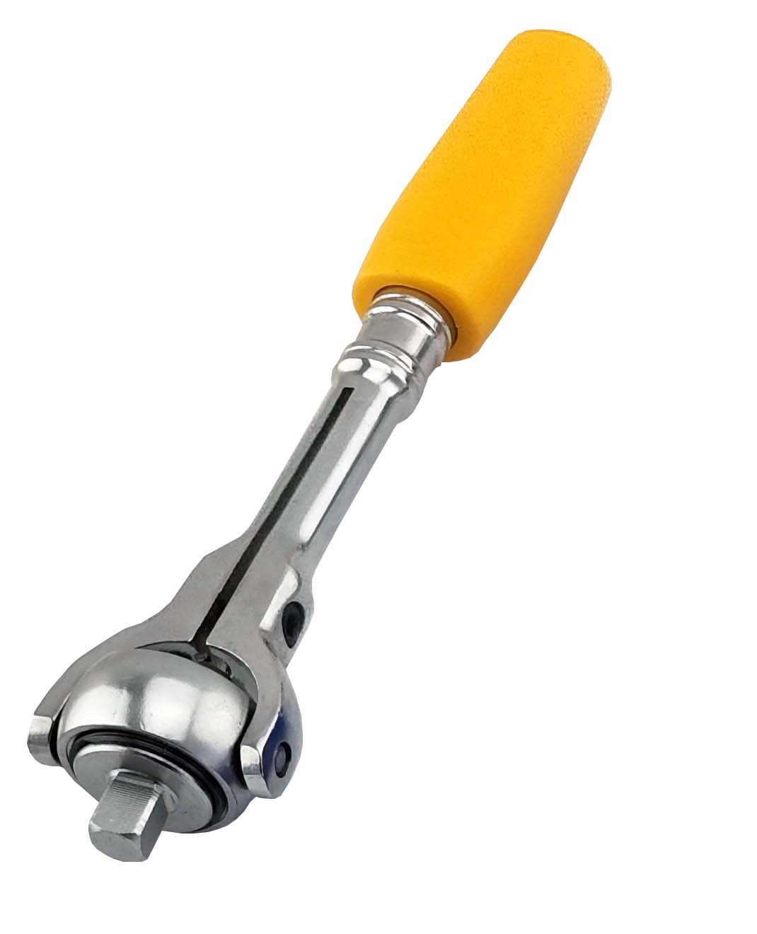 1/4" DRIVE SWIVEL HEAD RATCHET BRITOOL HALLMARK - YELLOW HANDLE