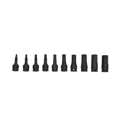 10 Piece 3/8" Impact Hex Driver Set Genius Tools TH-310M