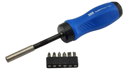 **CLEARANCE** GEARLESS CLUTCH RATCHET SCREWDRIVER SET WITH BITS